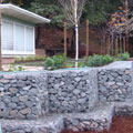 Gabion retaining wall